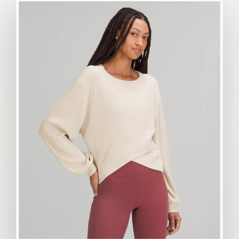 16. lululemon reversible crossover sweater